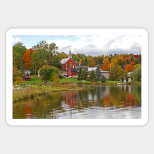 Autumn in Mont Ste-Marie, Quebec Sticker